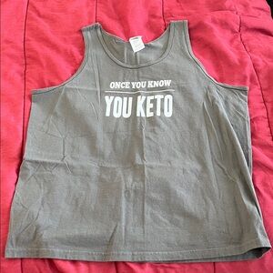 Gildan Ultra Cotton Gray Tank Top